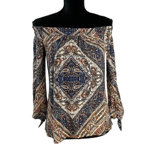 DANIEL Rainn Maiella Off The Shoulder Knit Top Medium - Picture 11 of 11